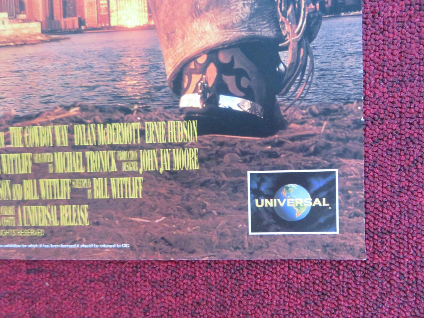 THE COWBOY WAY VHS VIDEO POSTER WOODY HARRELSON KIEFER SUTHERLAND 1994 Rendezvous Cinema Movie posters