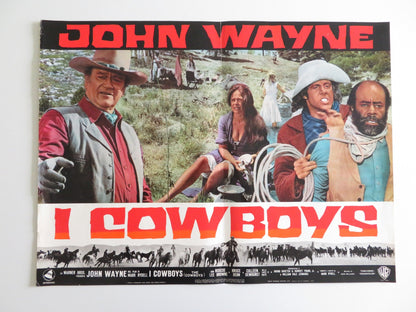 THE COWBOYS - A ITALIAN FOTOBUSTA POSTER JOHN WAYNE BRUCE DERN 1972 Rendezvous Cinema Movie posters