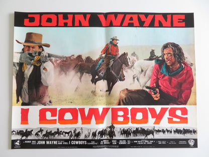 THE COWBOYS - E ITALIAN FOTOBUSTA POSTER JOHN WAYNE BRUCE DERN 1972 Rendezvous Cinema Movie posters