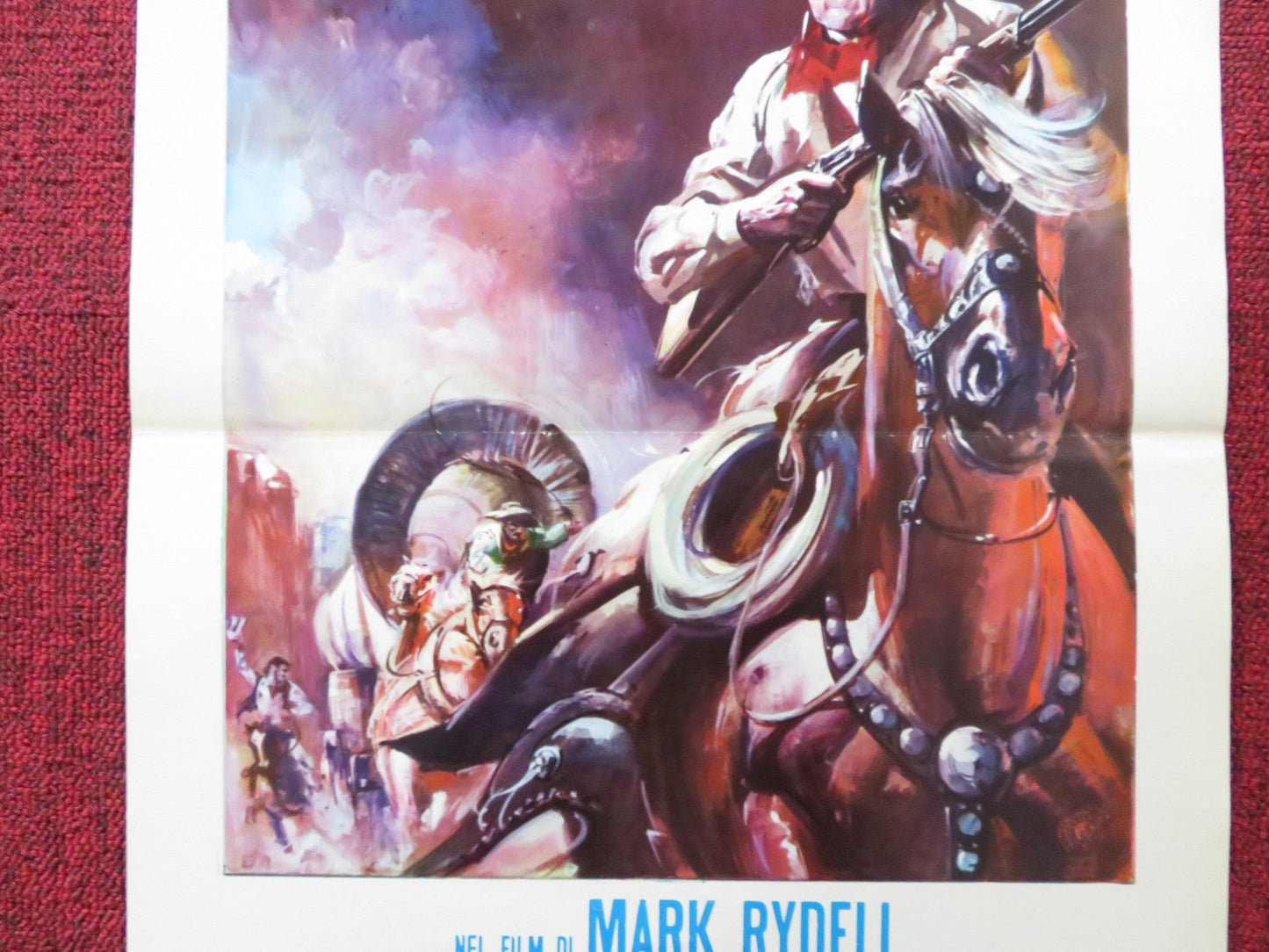 THE COWBOYS ITALIAN LOCANDINA POSTER JOHN WAYNE ROSCOE LEE BROWNE 1972 Rendezvous Cinema Movie posters