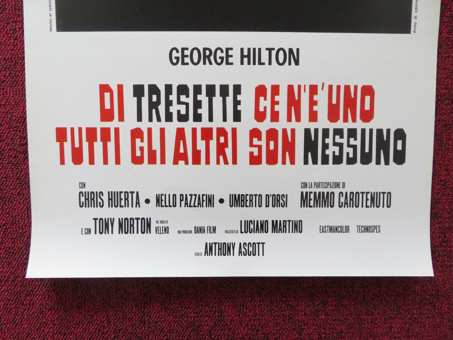 THE CRAZY BUNCH ITALIAN LOCANDINA POSTER GEORGE HILTON CHRIS HUERTA 1974 Rendezvous Cinema Movie posters