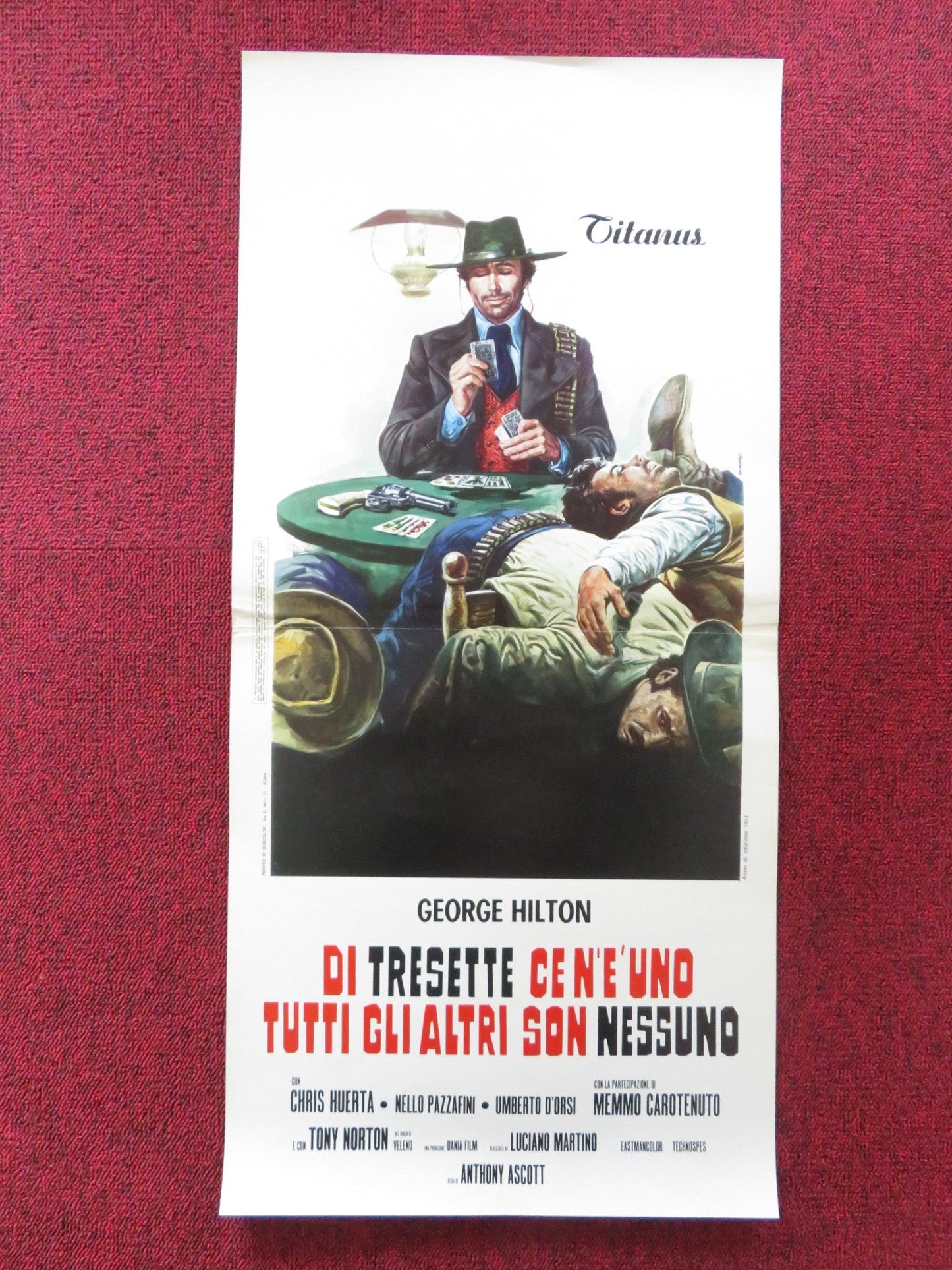 THE CRAZY BUNCH ITALIAN LOCANDINA POSTER GEORGE HILTON CHRIS HUERTA 1974 Rendezvous Cinema Movie posters