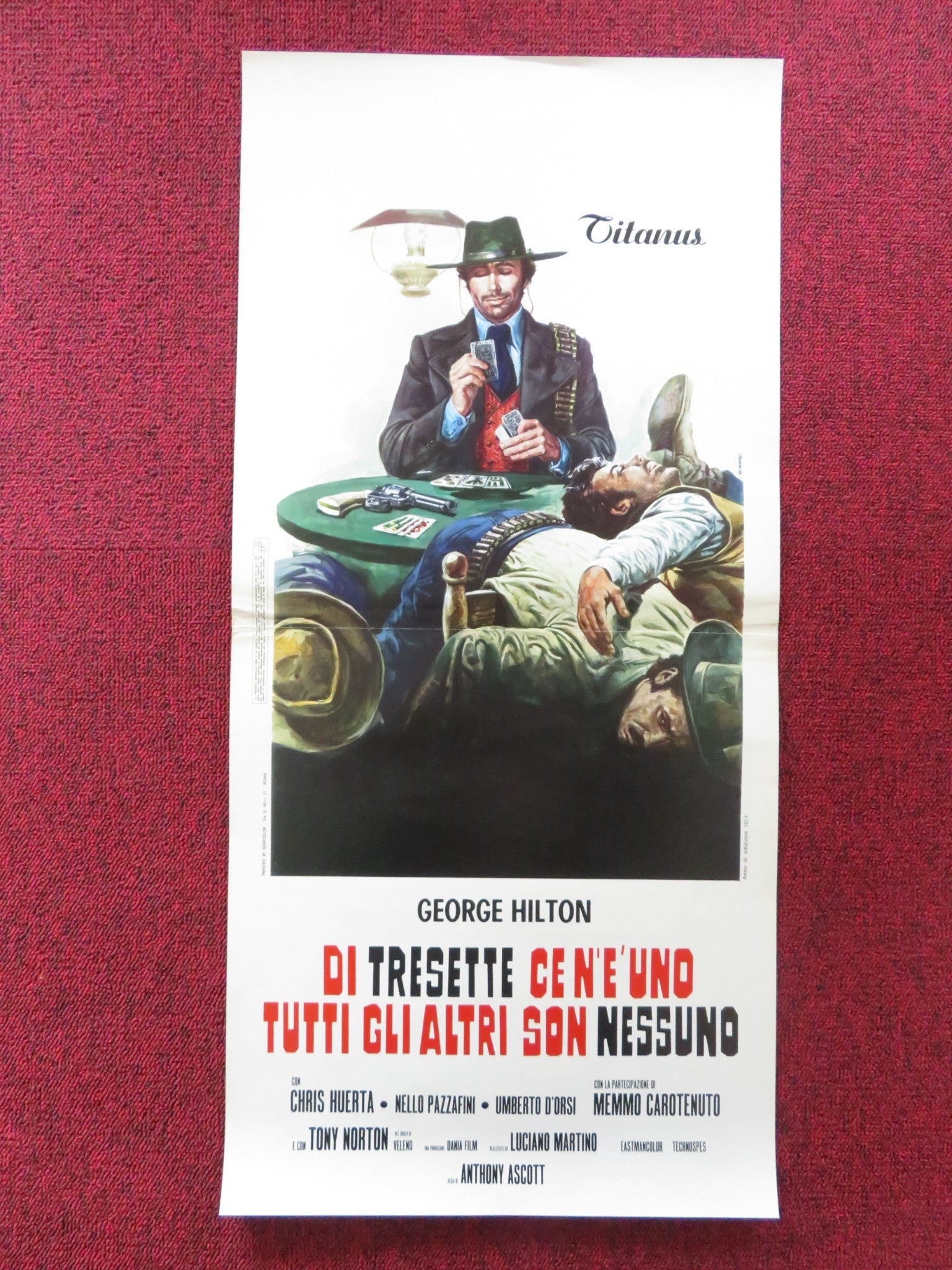 THE CRAZY BUNCH ITALIAN LOCANDINA POSTER GEORGE HILTON CHRIS HUERTA 1974 Rendezvous Cinema Movie posters