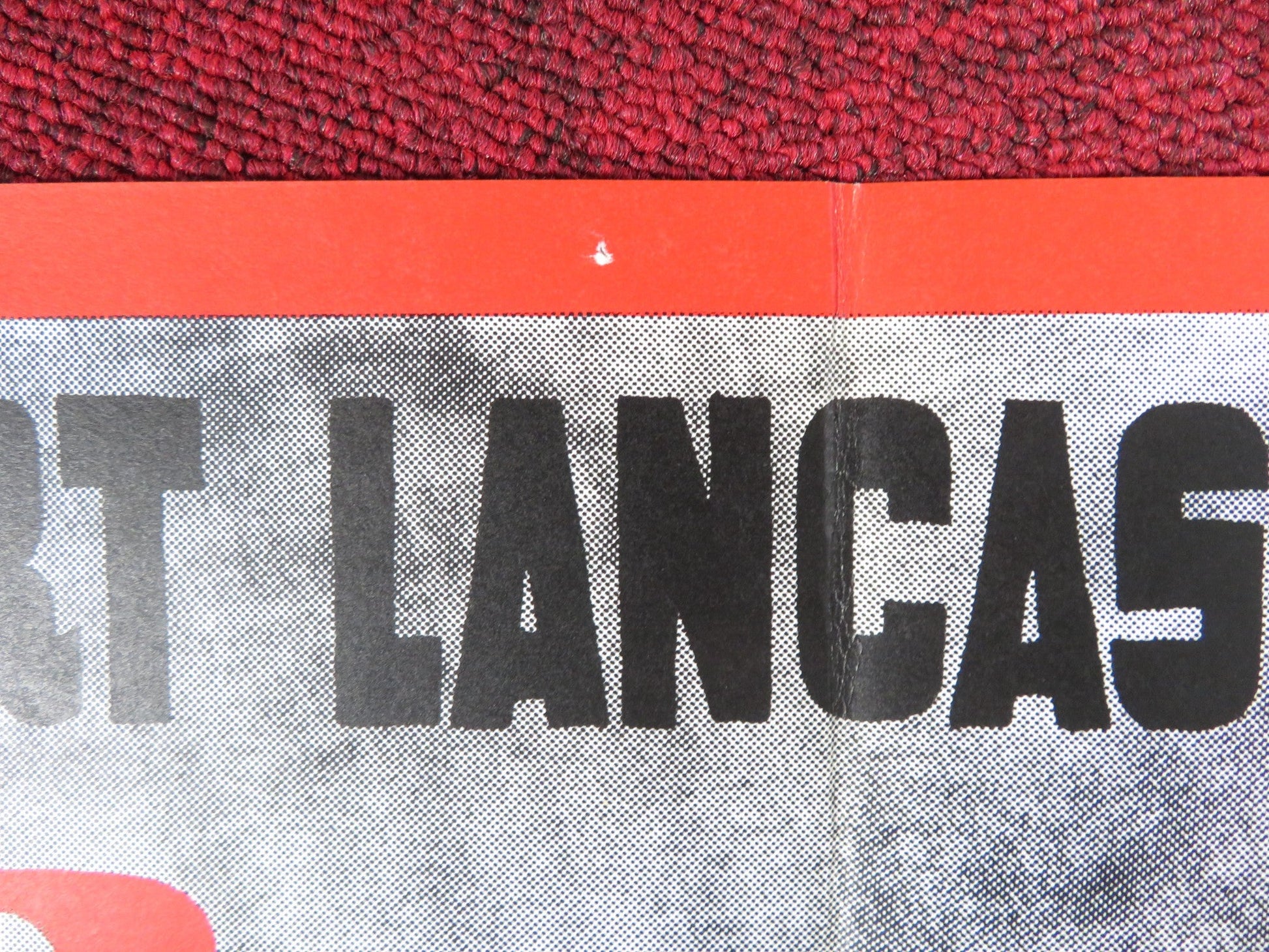 THE CRIMSON PIRATE GERMAN A1 POSTER FOLDED BURT LANCASTER NICK CRAVAT R1970 Rendezvous Cinema Movie posters