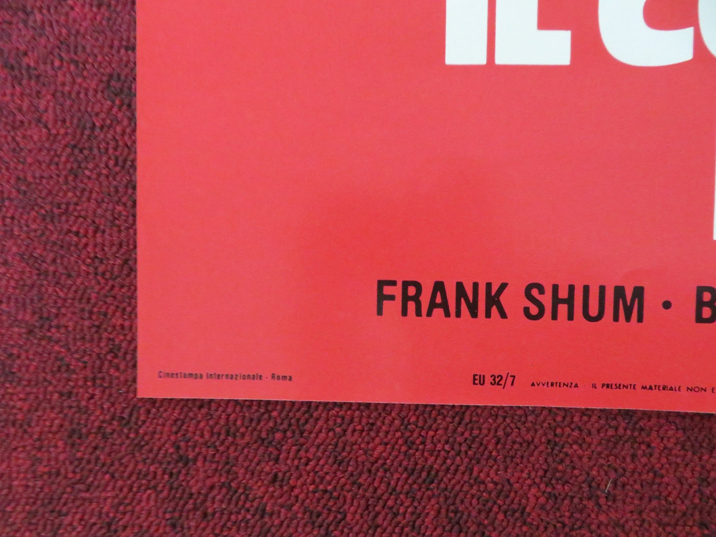 THE CRIPPLED MASTERS - E ITALIAN FOTOBUSTA POSTER FRANK SHUM BRUCE LEEI 1980 Rendezvous Cinema Movie posters