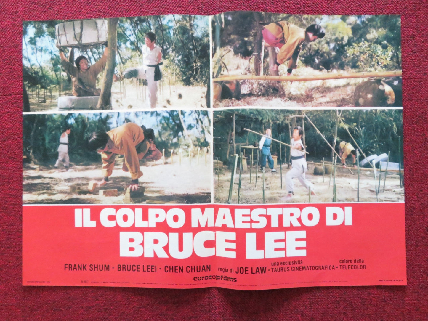 THE CRIPPLED MASTERS - F ITALIAN FOTOBUSTA POSTER SUNG - CHUAN SHEN 1980 Rendezvous Cinema Movie posters