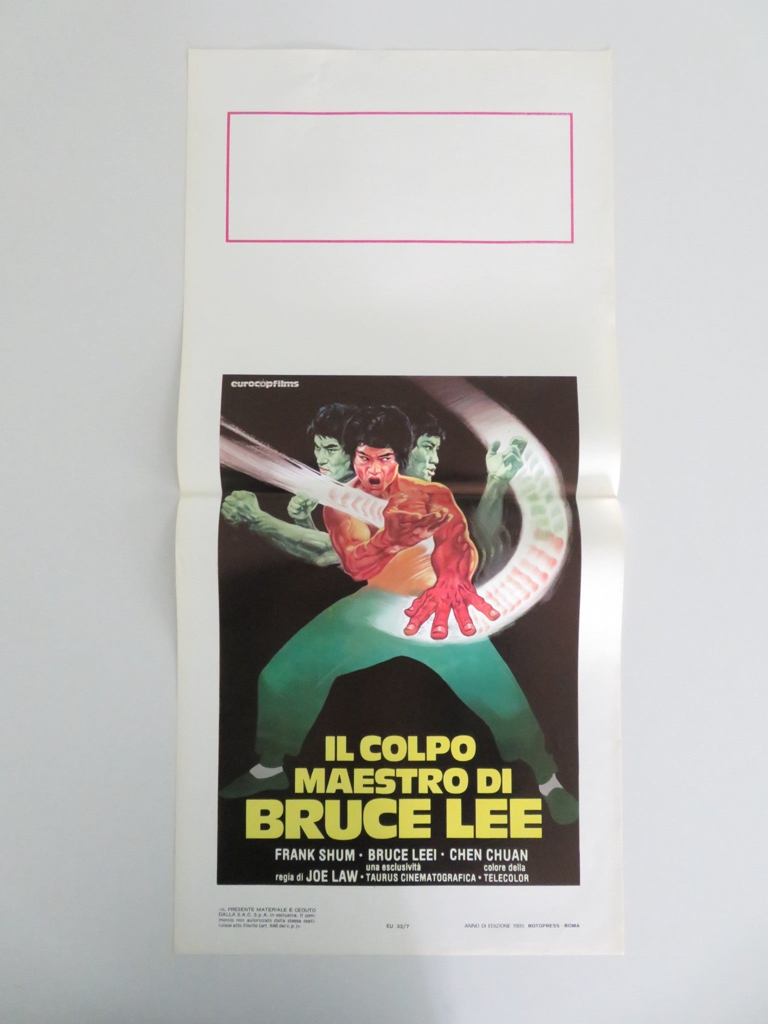 THE CRIPPLED MASTERS ITALIAN LOCANDINA POSTER CHEN CHUAN CHIU HO 1979 Movie posters