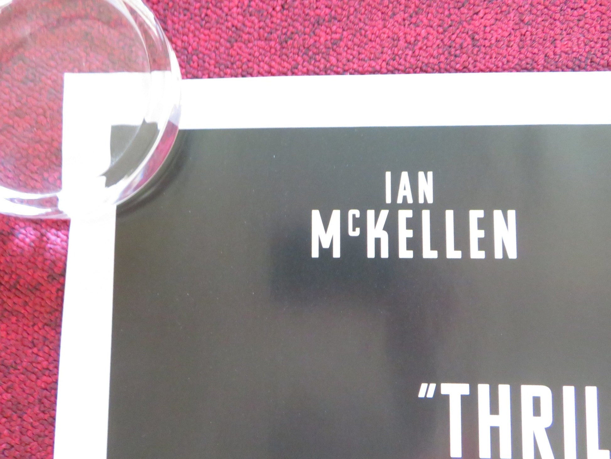 THE CRITIC UK QUAD ROLLED POSTER IAN MCKELLEN GEMMA ARTERTON 2024 Rendezvous Cinema Movie posters