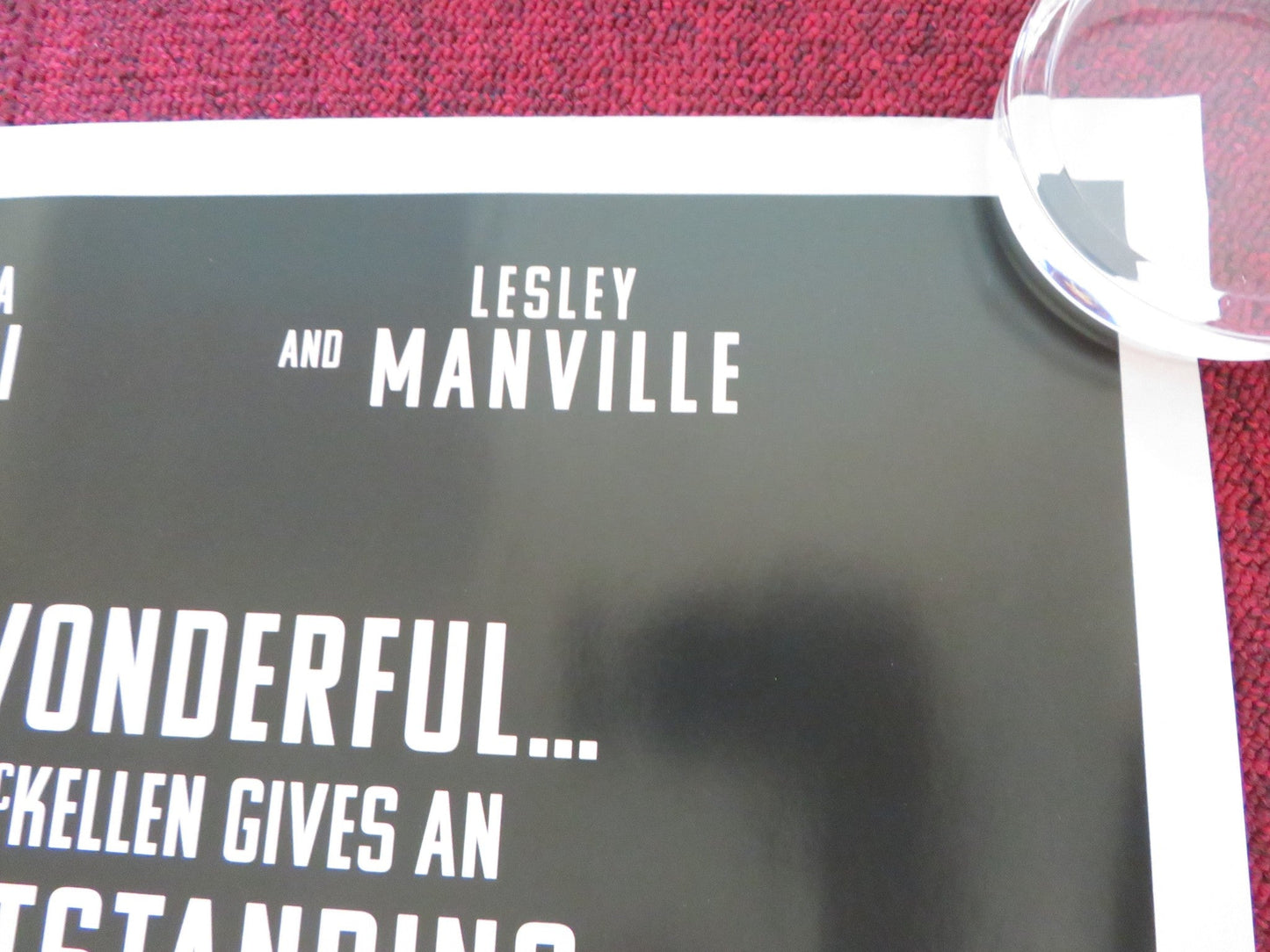 THE CRITIC UK QUAD ROLLED POSTER IAN MCKELLEN GEMMA ARTERTON 2024 Rendezvous Cinema Movie posters