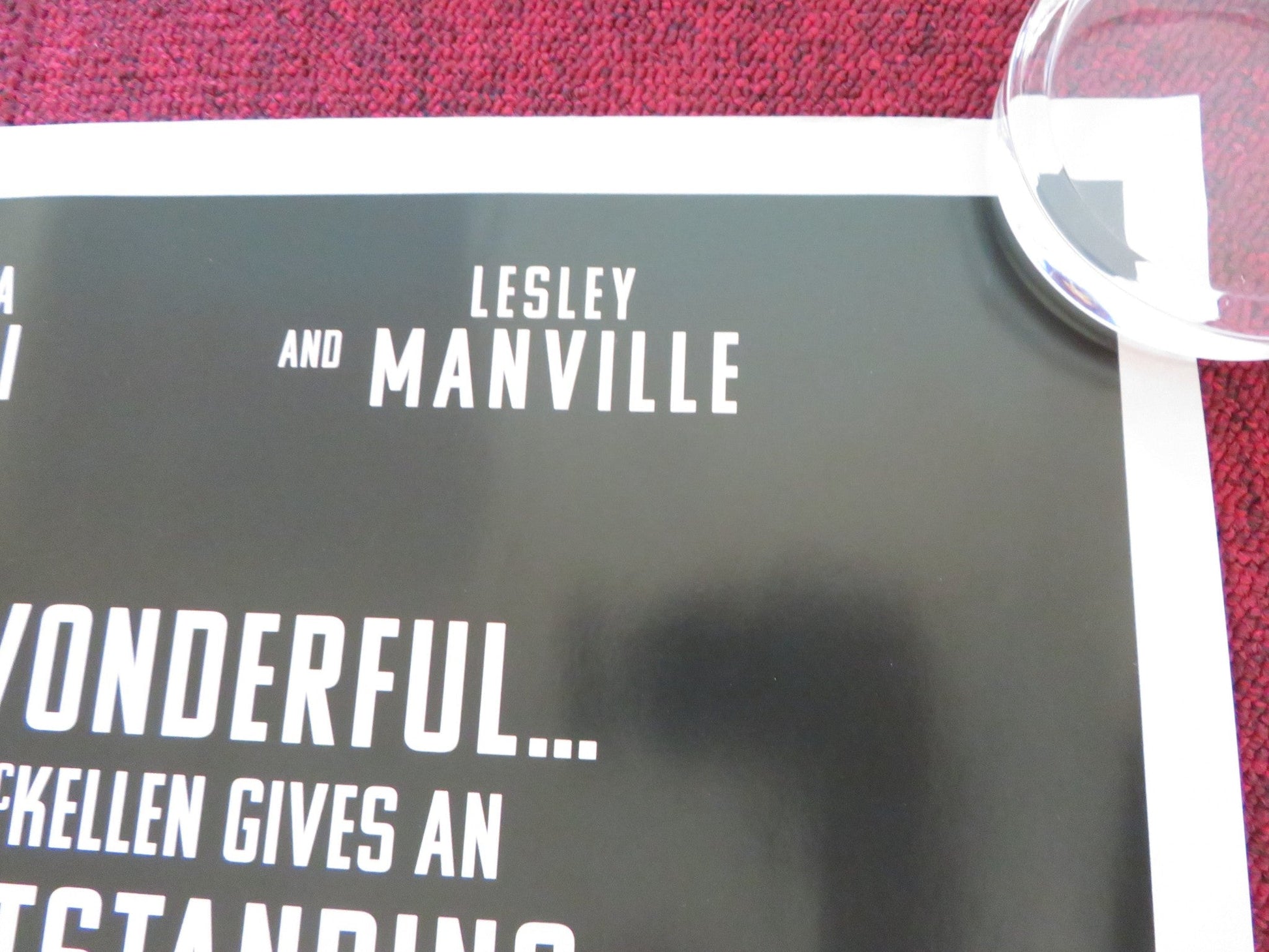 THE CRITIC UK QUAD ROLLED POSTER IAN MCKELLEN GEMMA ARTERTON 2024 Rendezvous Cinema Movie posters