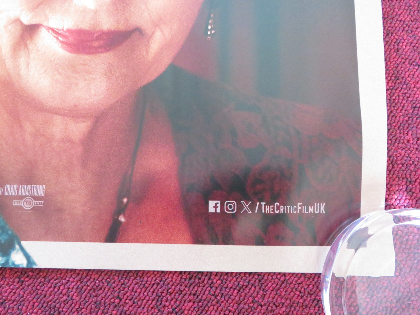 THE CRITIC UK QUAD ROLLED POSTER IAN MCKELLEN GEMMA ARTERTON 2024 Rendezvous Cinema Movie posters