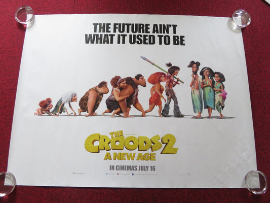 THE CROODS 2 UK QUAD ROLLED POSTER NICOLAS CAGE EMMA STONE 2020 Rendezvous Cinema Movie posters