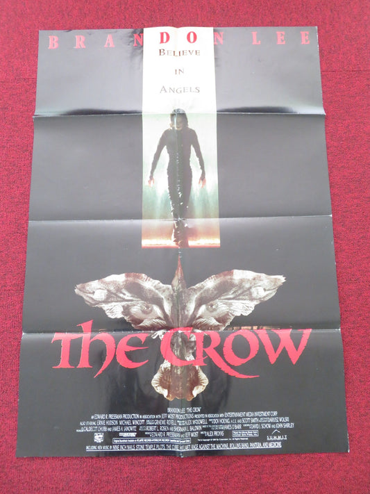 The Crow Folded US One Sheet Poster Brandon Lee Ernie Hudson 1994 Movie posters