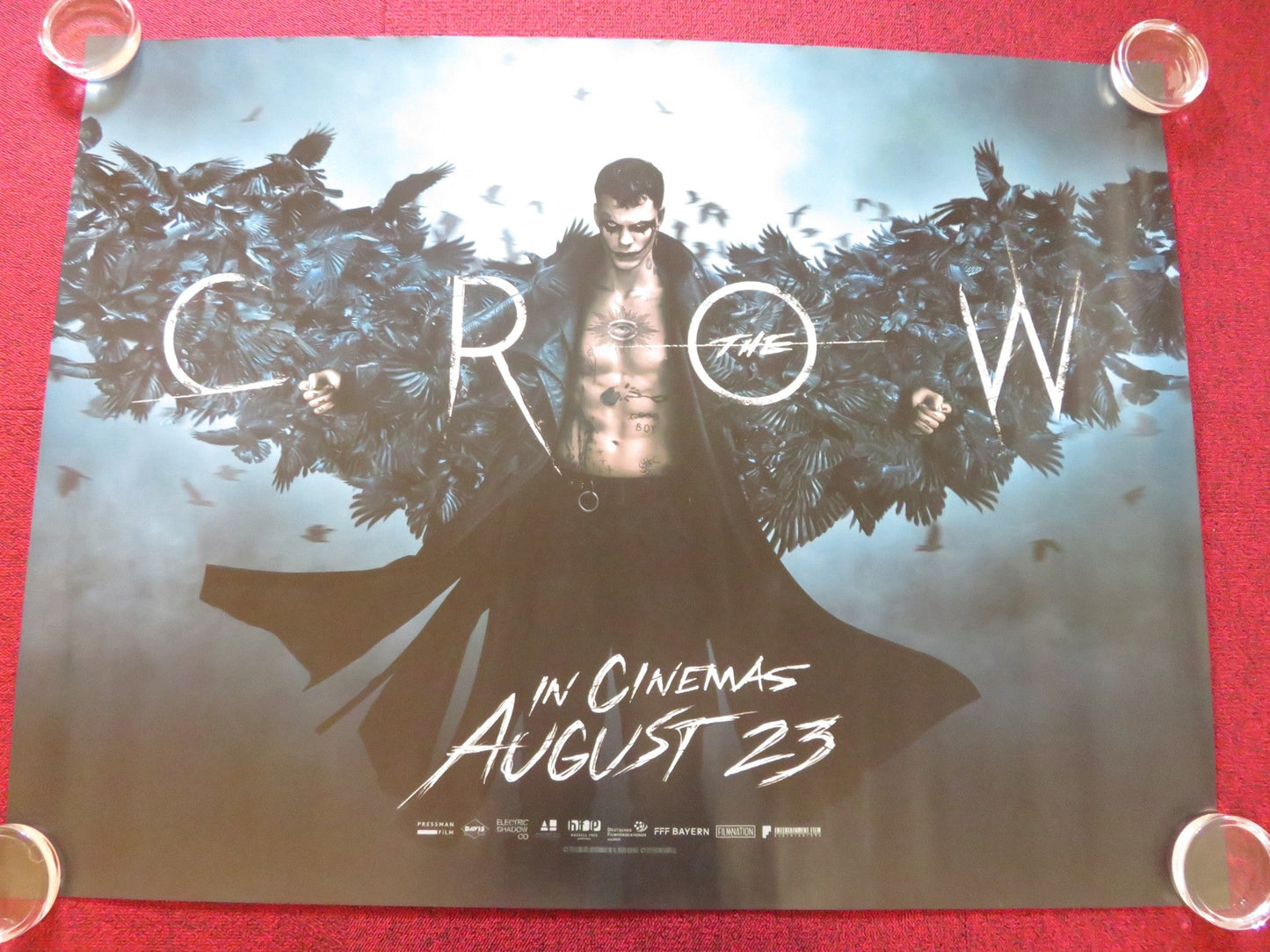 THE CROW UK QUAD ROLLED POSTER BILL SKARSGARD FKA TWIGS DANNY HUSTON 2024 Rendezvous Cinema Movie posters