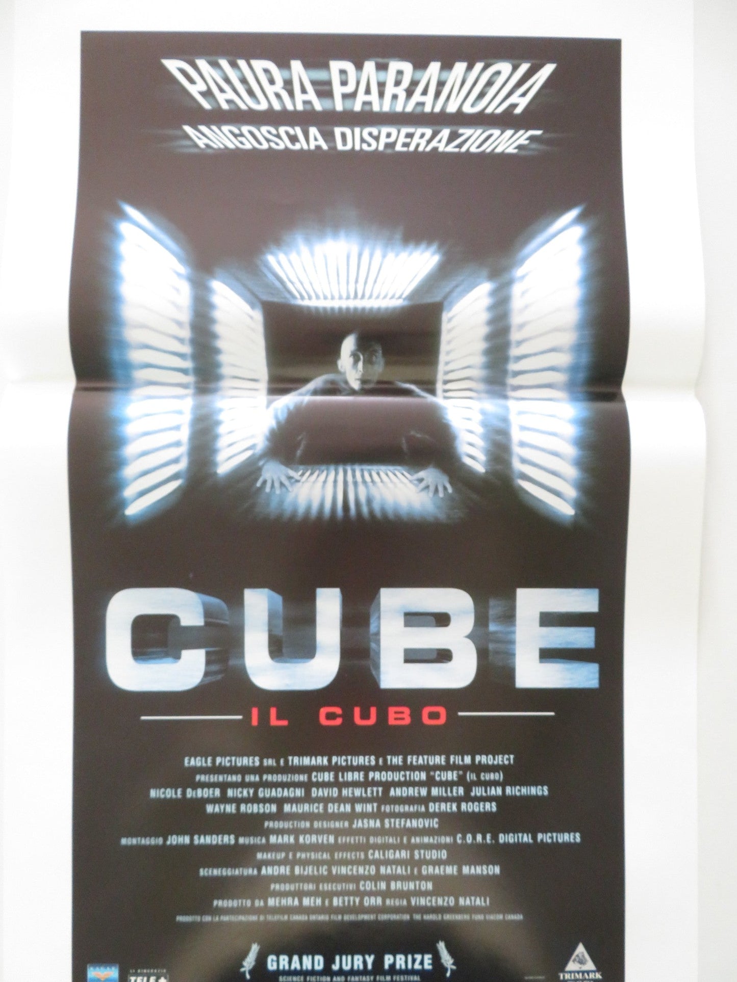 The Cube ITALIAN LOCANDINA POSTER NICOLE DE BOER NICKY GUADAGNI 1997 Movie posters