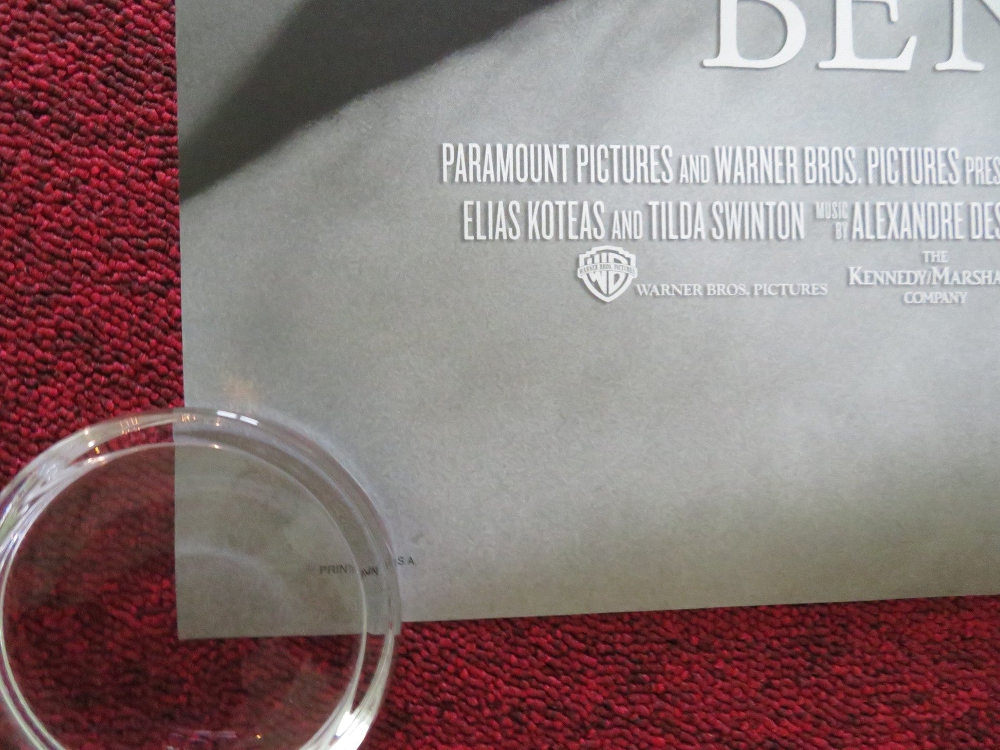 THE CURIOUS CASE OF BENJAMIN BUTTON - B US ONE SHEET ROLLED POSTER BRAD PITT 2008 Movie posters