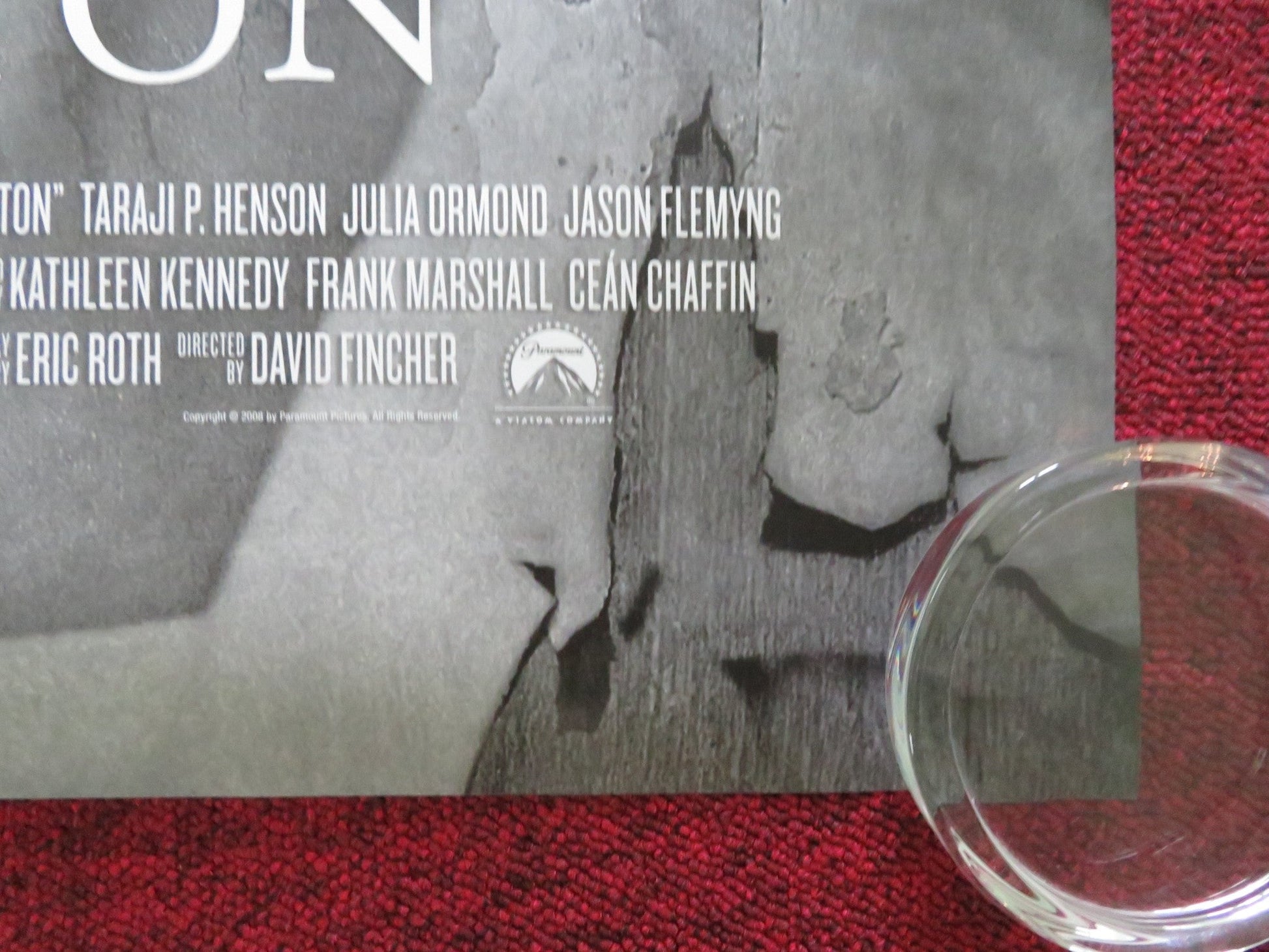 THE CURIOUS CASE OF BENJAMIN BUTTON - B US ONE SHEET ROLLED POSTER BRAD PITT 2008 Movie posters