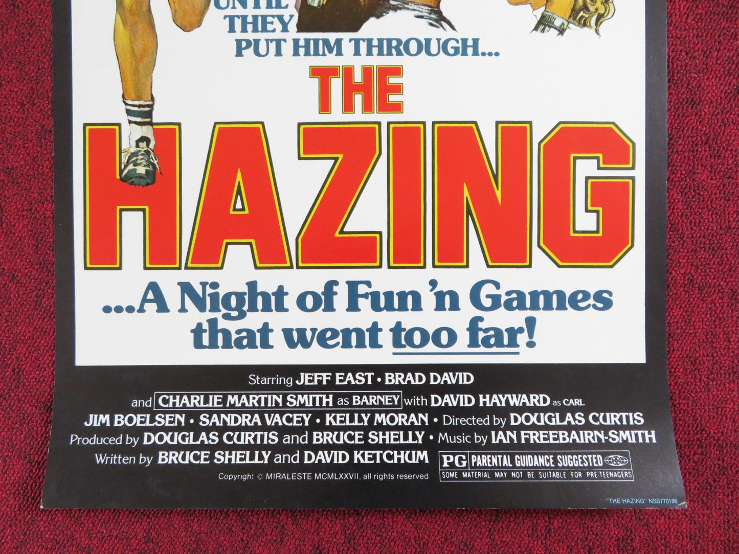 THE CURIOUS CASE OF THE CAMPUS CORPSE US INSERT POSTER JEFF EAST BRAD DAVID 1977 Rendezvous Cinema Movie posters