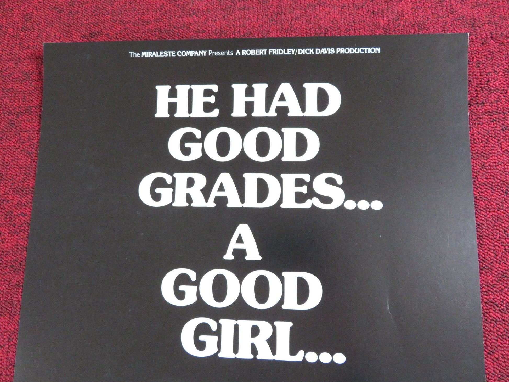 THE CURIOUS CASE OF THE CAMPUS CORPSE US INSERT POSTER JEFF EAST BRAD DAVID 1977 Rendezvous Cinema Movie posters