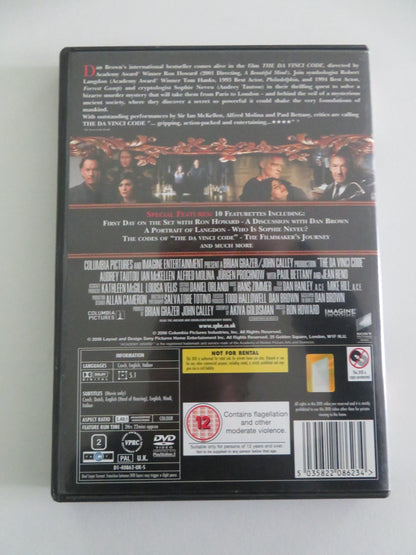 THE DA VINCI CODE - TWO DISC SPECIAL EDITION (DVD) TOM HANKS 2006 REGION 2 Movie posters
