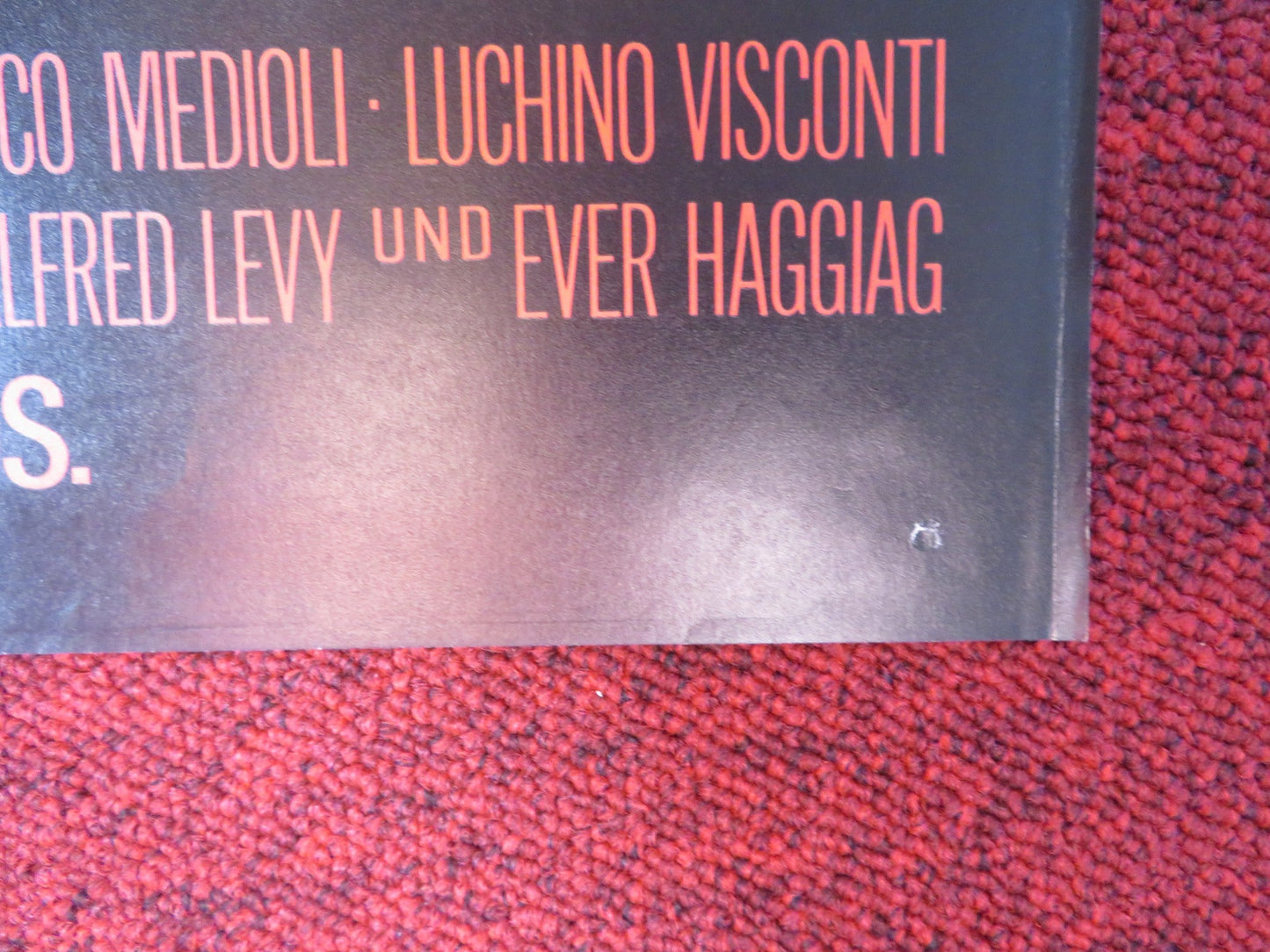 THE DAMNED GERMAN A1 POSTER FOLDED DIRK BOGARDE INGRID THULIN 1970 Rendezvous Cinema Movie posters