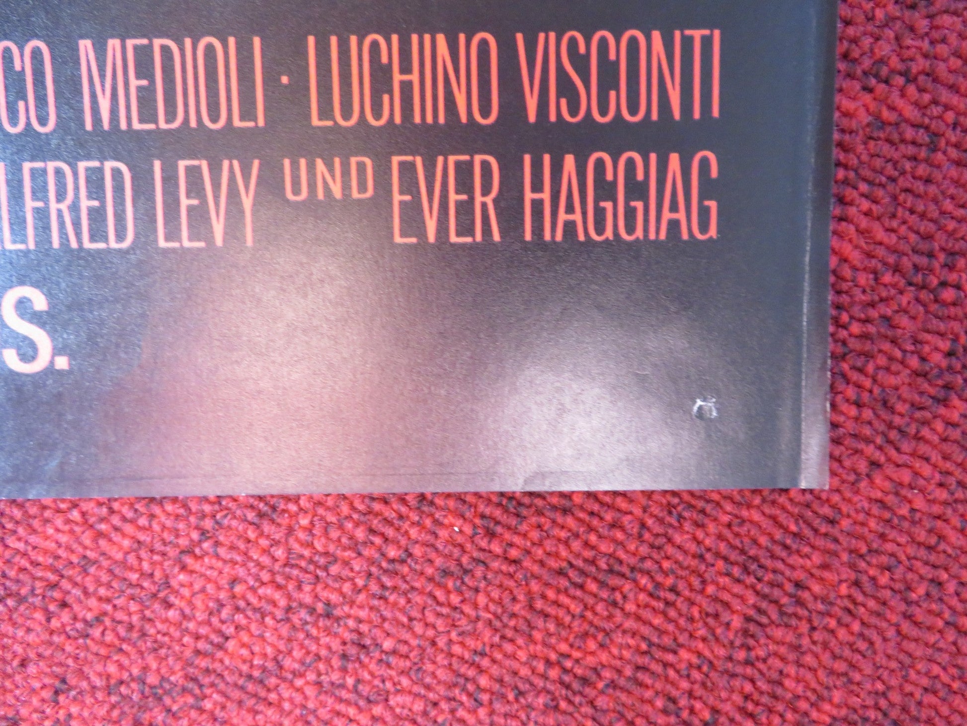 THE DAMNED GERMAN A1 POSTER FOLDED DIRK BOGARDE INGRID THULIN 1970 Rendezvous Cinema Movie posters