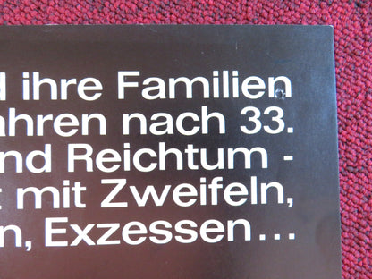 THE DAMNED GERMAN A1 POSTER FOLDED DIRK BOGARDE INGRID THULIN 1970 Rendezvous Cinema Movie posters