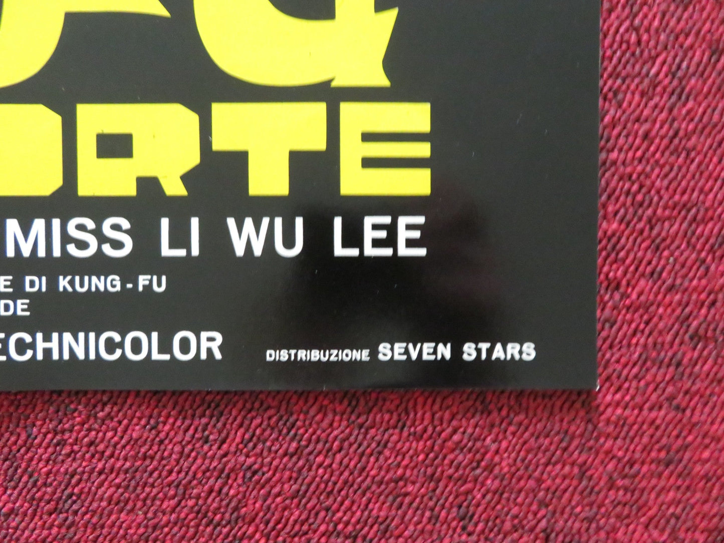 THE DARKEST SWORD ITALIAN FOTOBUSTA POSTER CHING - CHING CHANG PIN CHIANG 1973 Rendezvous Cinema Movie posters