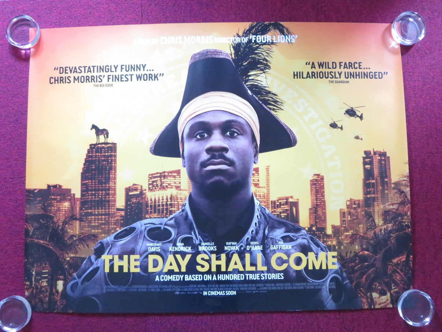 THE DAY SHALL COME UK QUAD ROLLED POSTER ANDREL MCPHERSON MILES ROBINS 2019 Rendezvous Cinema Movie posters