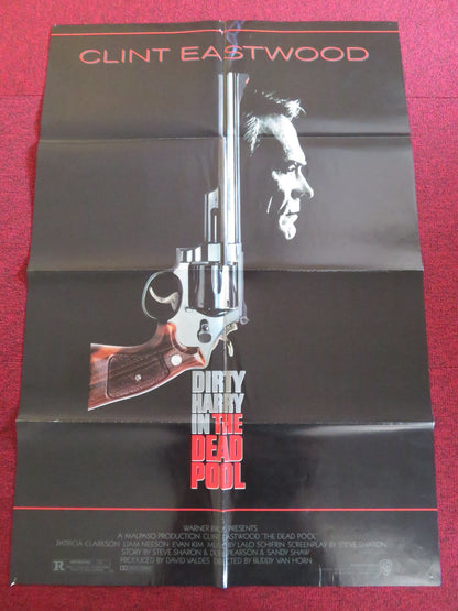 THE DEAD POOL FOLDED US ONE SHEET POSTER CLINT EASTWOOD LIAM NEESON 1988 Rendezvous Cinema Movie posters
