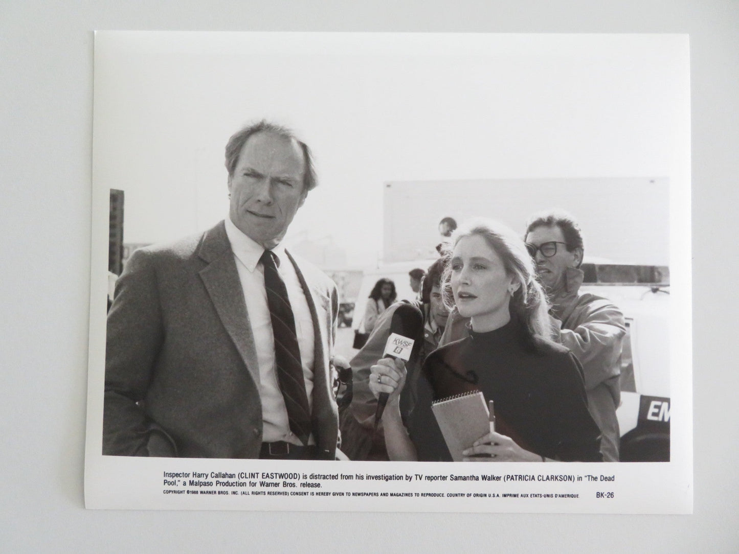 THE DEAD POOL MOVIE STILL PHOTO LOT OF 4 CLINT EASTWOOD PATRICIA CLARKSON 1988 Movie posters