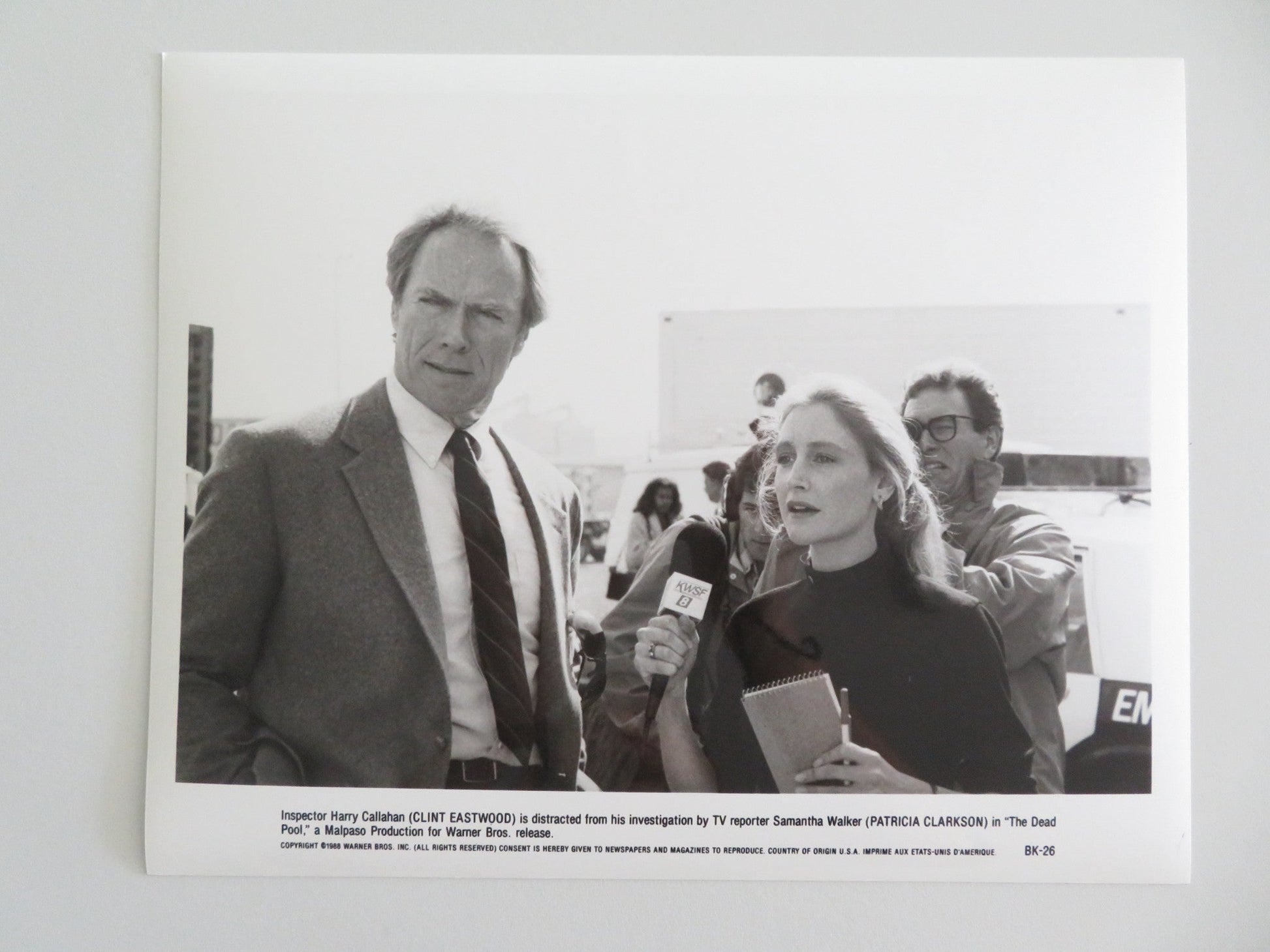 THE DEAD POOL MOVIE STILL PHOTO LOT OF 4 CLINT EASTWOOD PATRICIA CLARKSON 1988 Movie posters