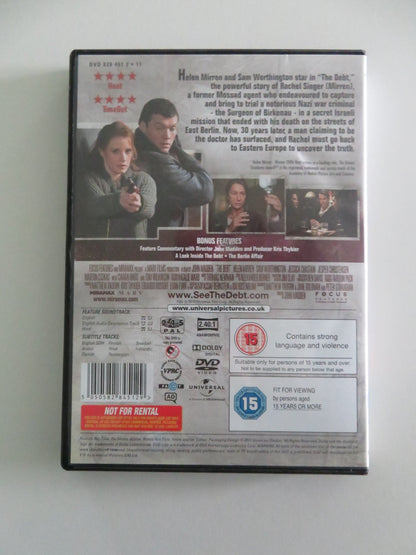 The Debt (DVD) Helen Mirren Sam Worthington 2010 Region 2, 4, 5 Movie posters