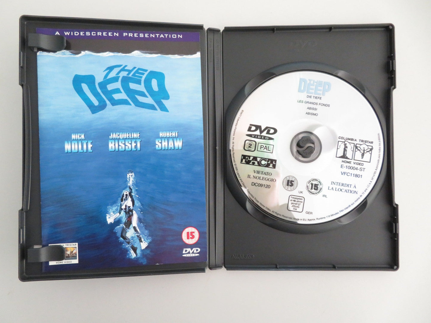 The Deep (DVD) Nick Nolte Jacqueline Bisset 1977 Region 2 Movie posters
