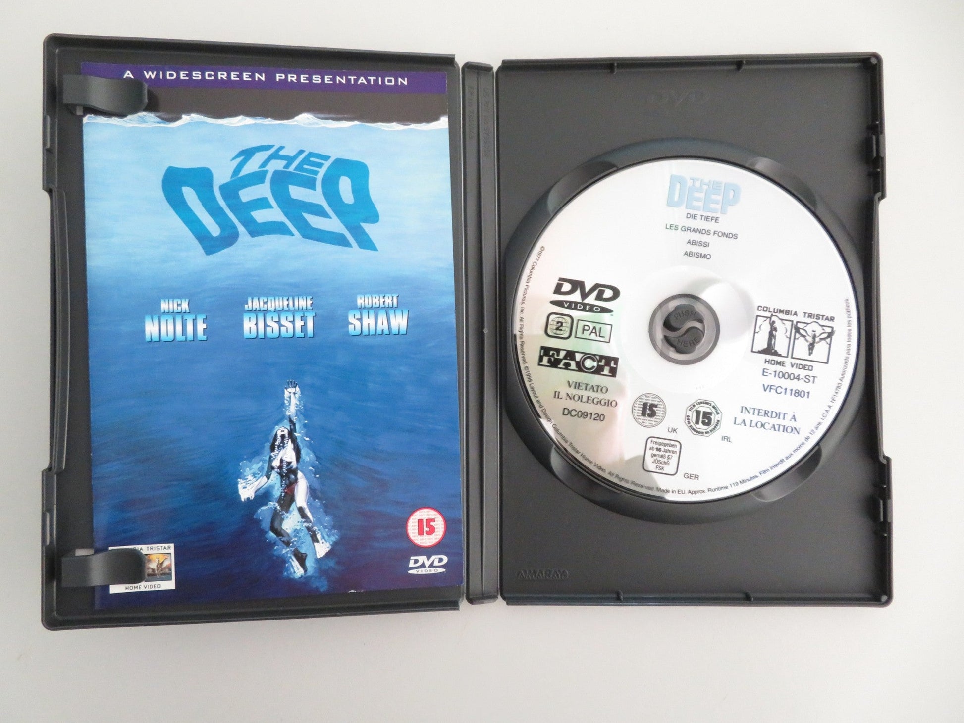 The Deep (DVD) Nick Nolte Jacqueline Bisset 1977 Region 2 Movie posters