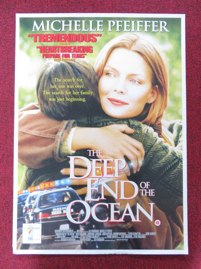 THE DEEP END OF THE OCEAN VHS POSTER ROLLED MICHELLE PFEIFFER T. WILLIAMS 1999 Rendezvous Cinema Movie posters