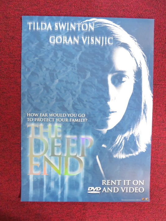 THE DEEP END VHS & DVD VIDEO POSTER TILDA SWINTON GORAN VISNJIC 2001 Rendezvous Cinema Movie posters