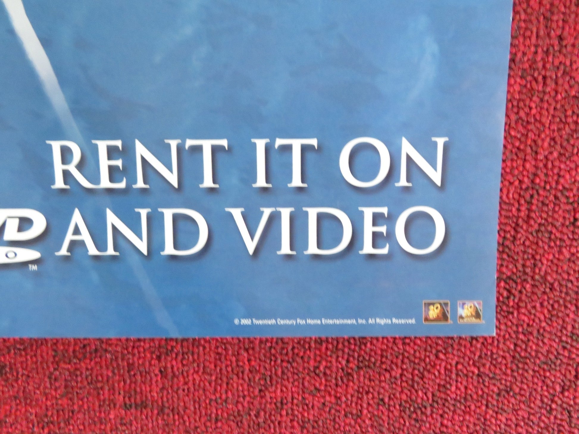 THE DEEP END VHS & DVD VIDEO POSTER TILDA SWINTON GORAN VISNJIC 2001 Rendezvous Cinema Movie posters