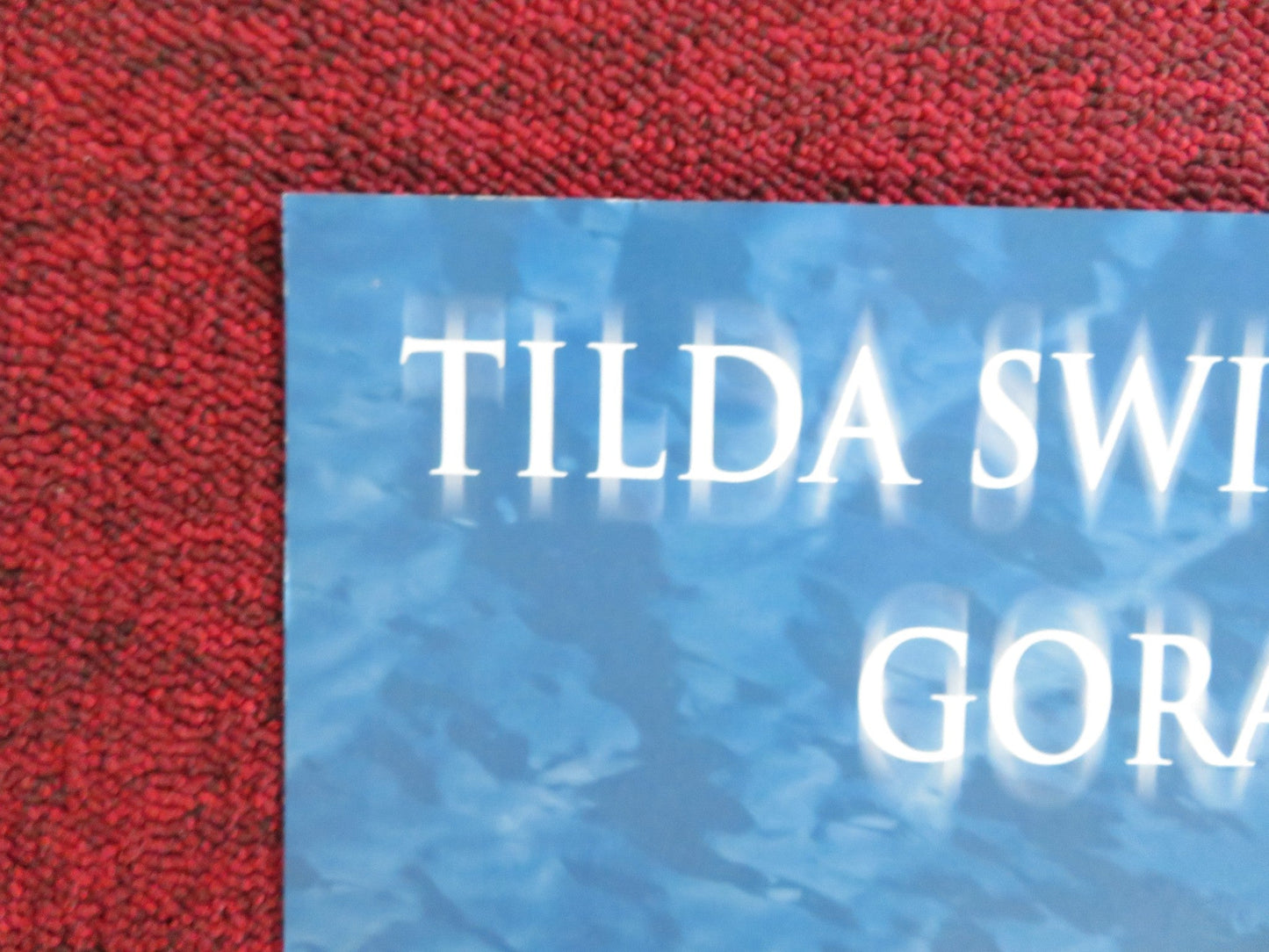 THE DEEP END VHS & DVD VIDEO POSTER TILDA SWINTON GORAN VISNJIC 2001 Rendezvous Cinema Movie posters