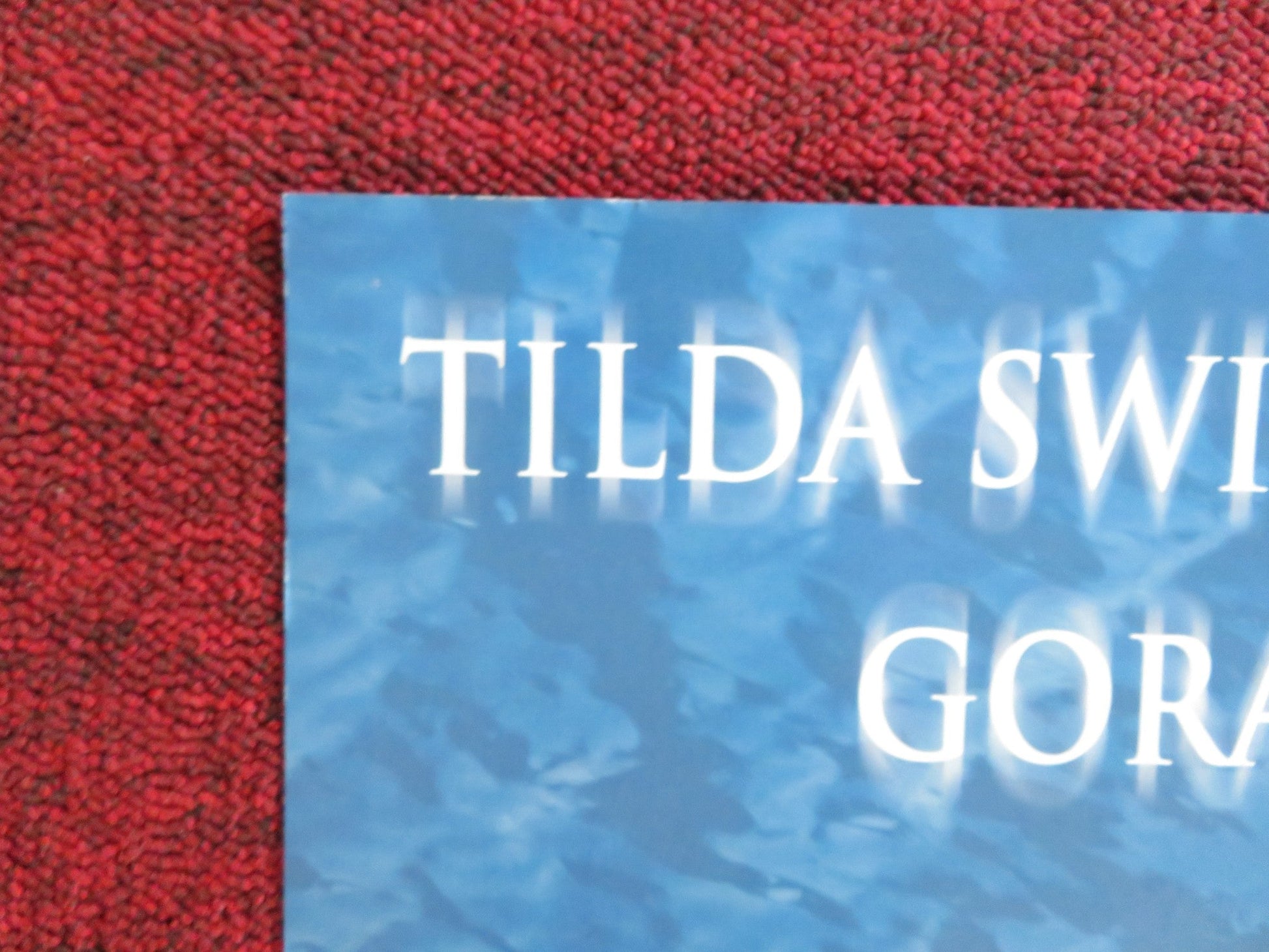 THE DEEP END VHS & DVD VIDEO POSTER TILDA SWINTON GORAN VISNJIC 2001 Rendezvous Cinema Movie posters