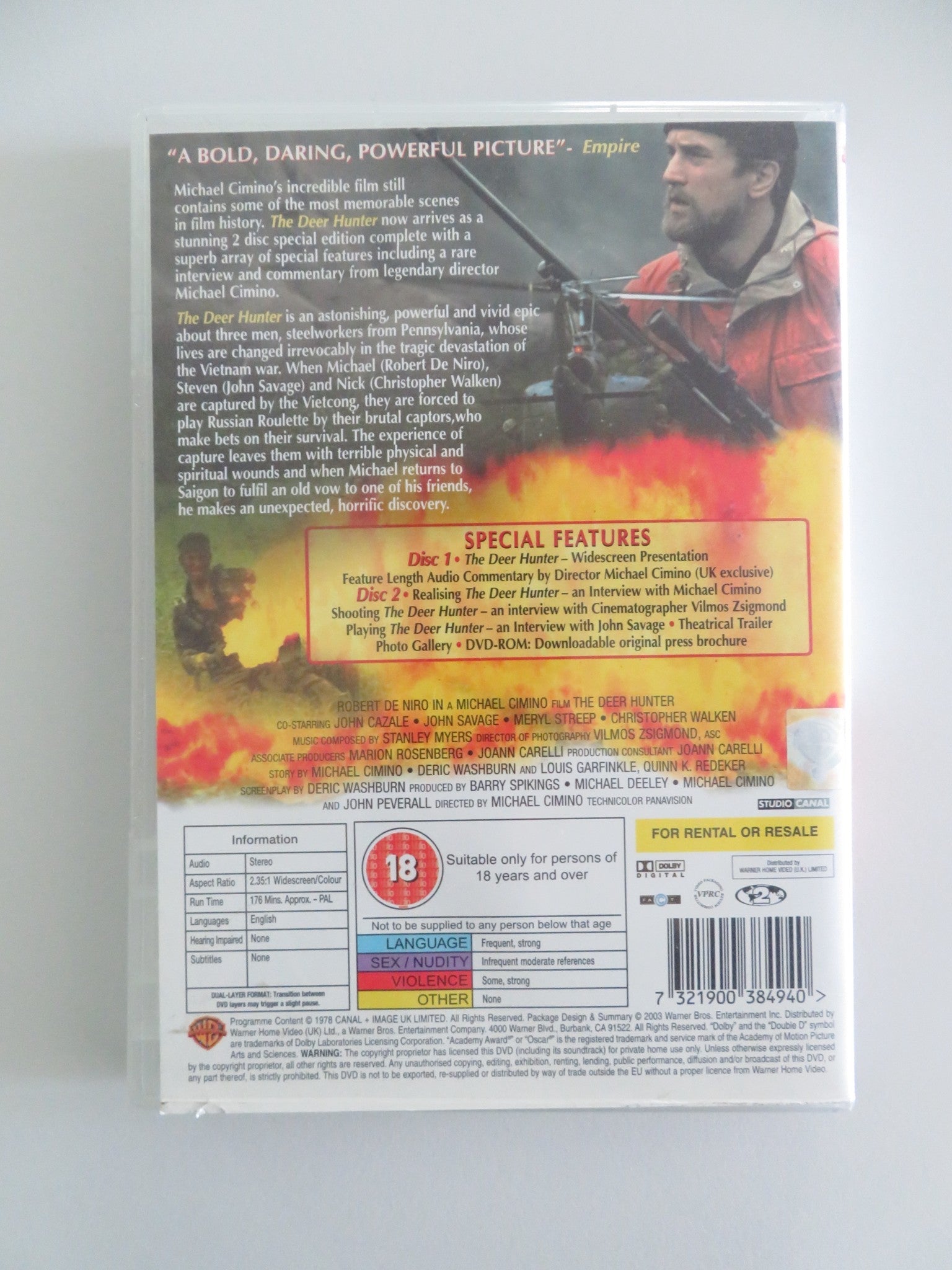 THE DEER HUNTER - TWO DISC SPECIAL EDITION (DVD) ROBERT DE NIRO 1978 REGION 2 Movie posters