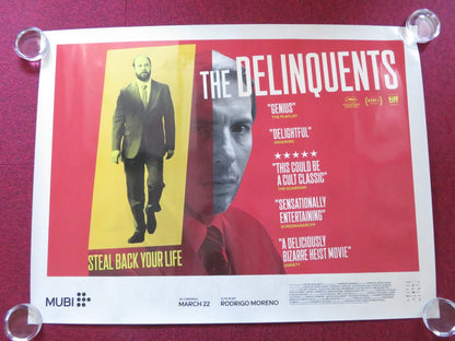 THE DELINQUENTS UK QUAD ROLLED POSTER DANIEL ELIAS ESTEBAN BIGLIARDI 2023 Rendezvous Cinema Movie posters