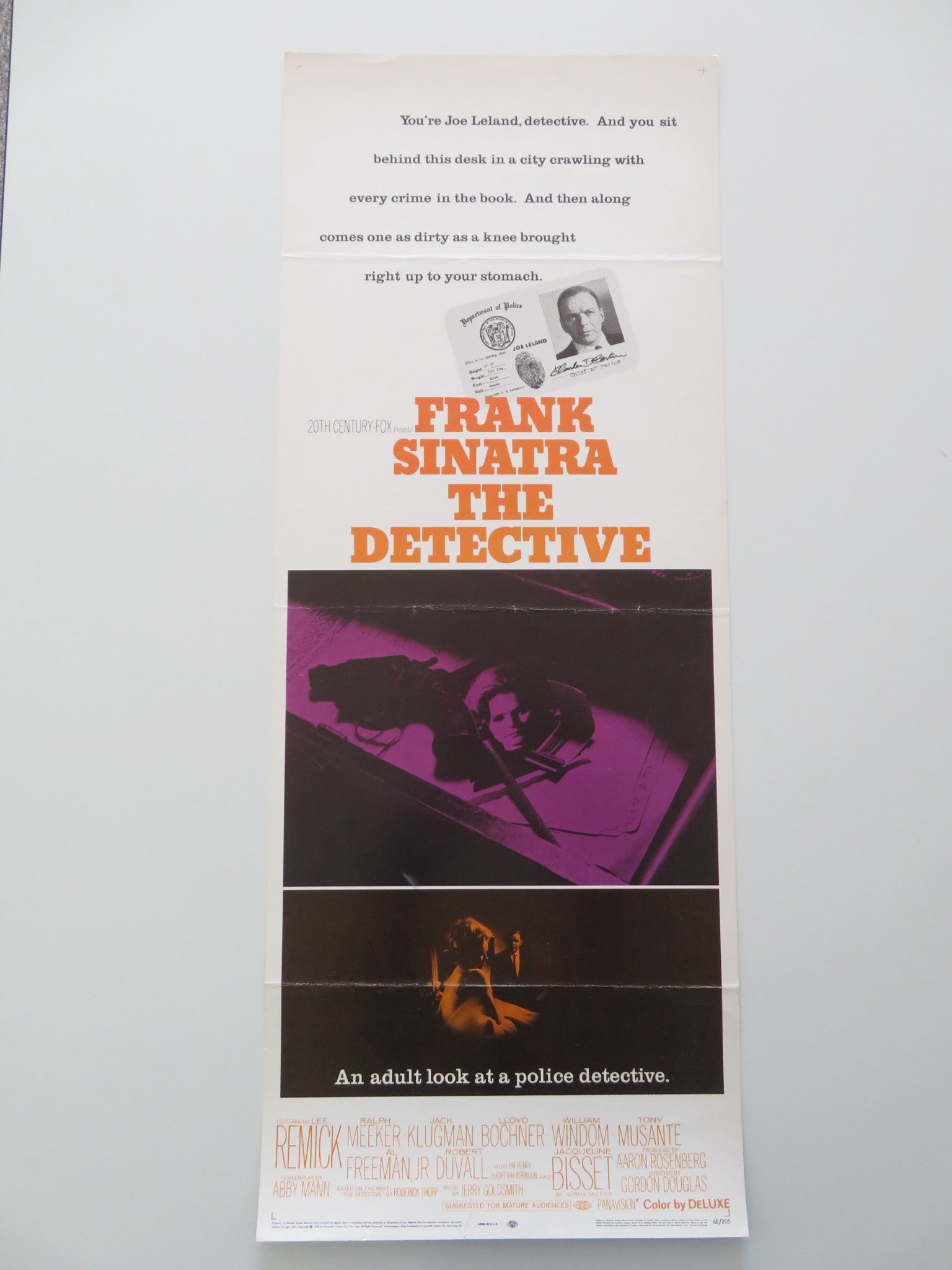THE DETECTIVE US INSERT POSTER FRANK SINATRA LEE REMICK 1968 Rendezvous Cinema Movie posters
