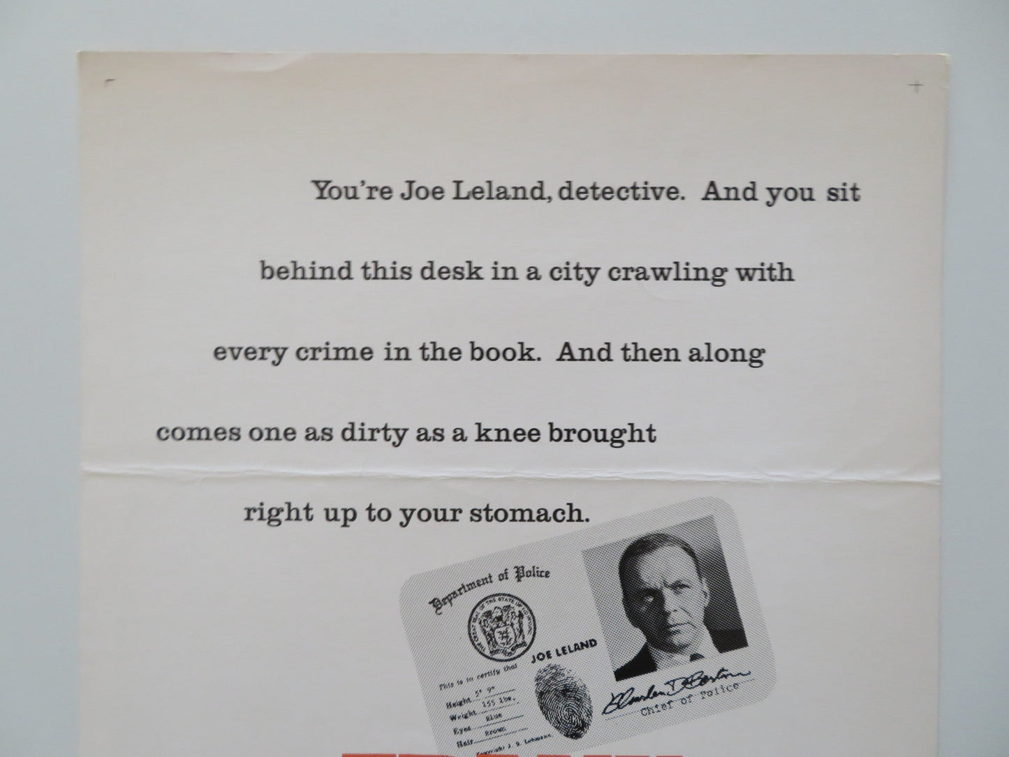 THE DETECTIVE US INSERT POSTER FRANK SINATRA LEE REMICK 1968 Rendezvous Cinema Movie posters