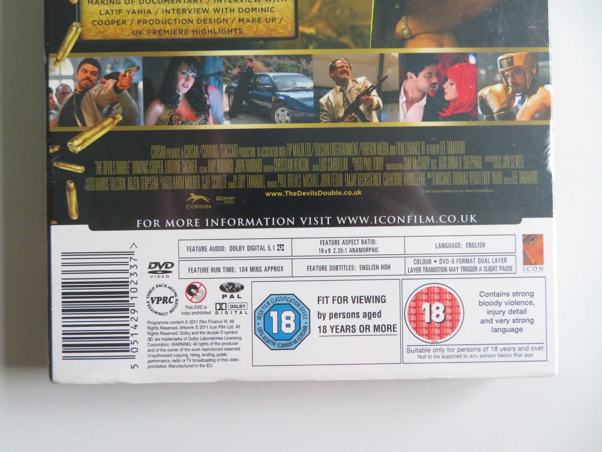 THE DEVIL'S DOUBLE (DVD) DOMINIC COOPER LUDIVINE SAGNIER 2011 REGION 2 Movie posters