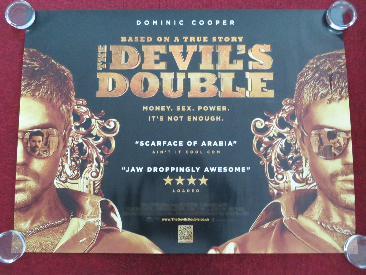 THE DEVIL'S DOUBLE UK QUAD ROLLED POSTER DOMINIC COOPER LUDIVINE SAGNIER 2011 Movie posters