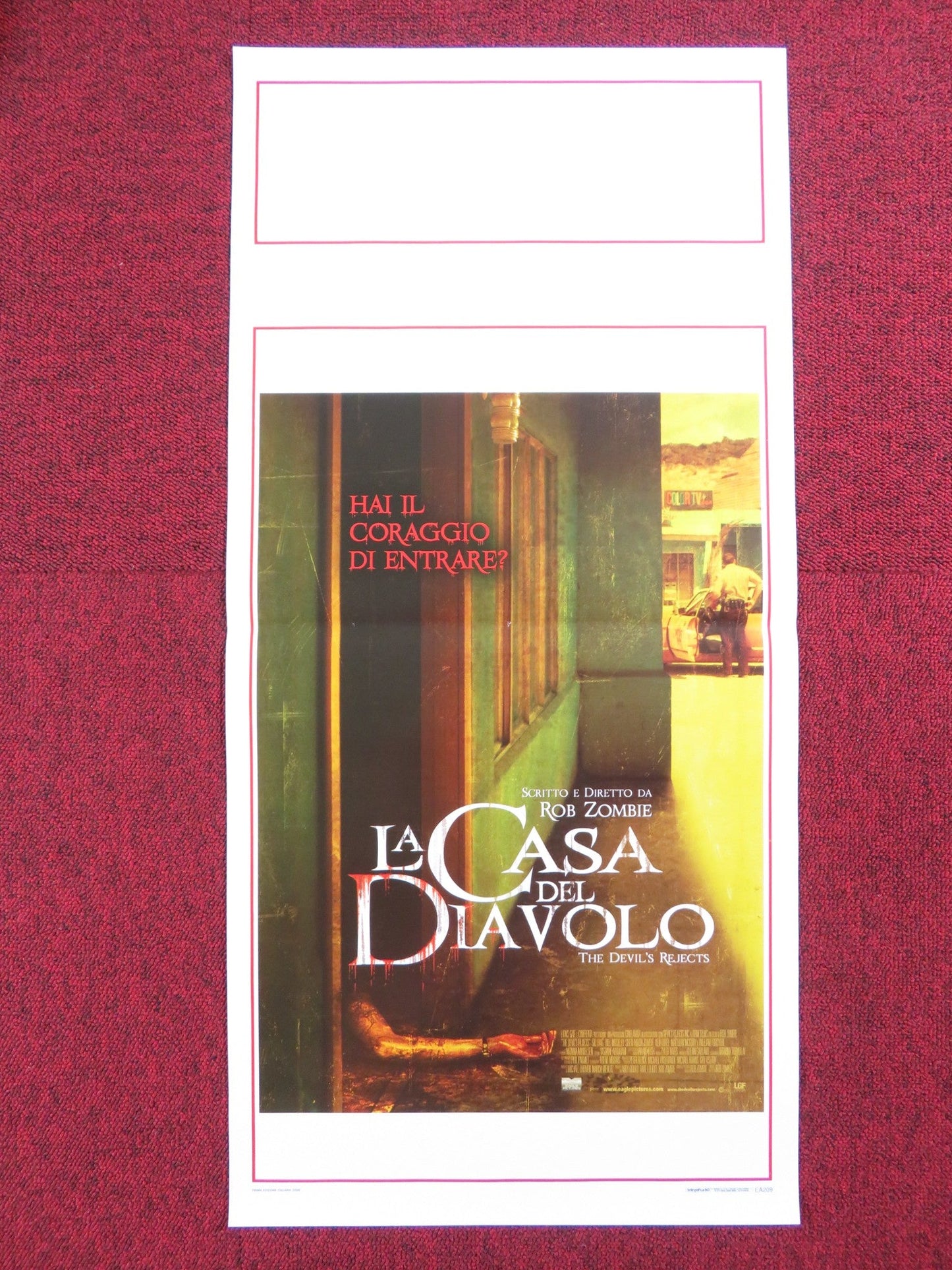 THE DEVIL'S REJECTS ITALIAN LOCANDINA POSTER SIG HAIG 2006 Rendezvous Cinema Movie posters