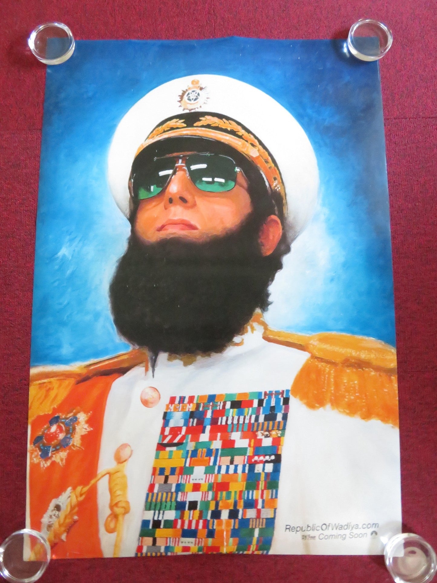 THE DICTATOR US ONE SHEET ROLLED POSTER SACHA BARON COHEN SAYED BADREYA 2012 Rendezvous Cinema Movie posters