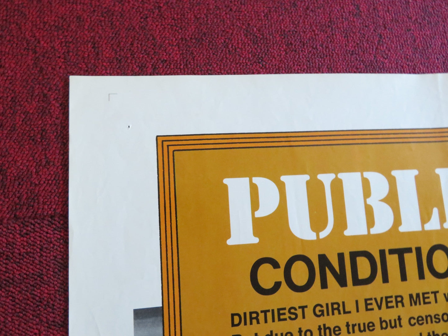 THE DIRTIEST GIRL I EVER MET FOLDED US ONE SHEET POSTER ROBIN ASKWITH 1970 Rendezvous Cinema Movie posters