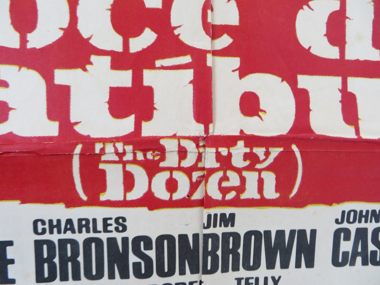 THE DIRTY DOZEN SPANISH POSTER LEE MARVIN ERNEST BORGNINE CHARLES BRONSON 1967 Rendezvous Cinema Movie posters